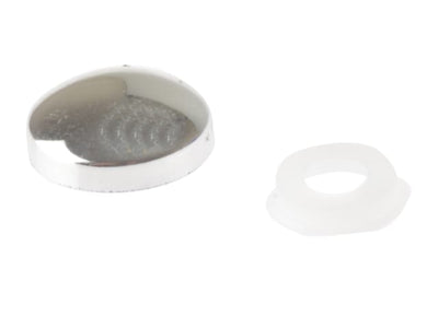 Domed Cover Cap Chrome Coloured No. 6-8 Bag 25
