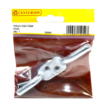 Centurion 100mm 4 Inch Galvanised Cleat Hook GI06P