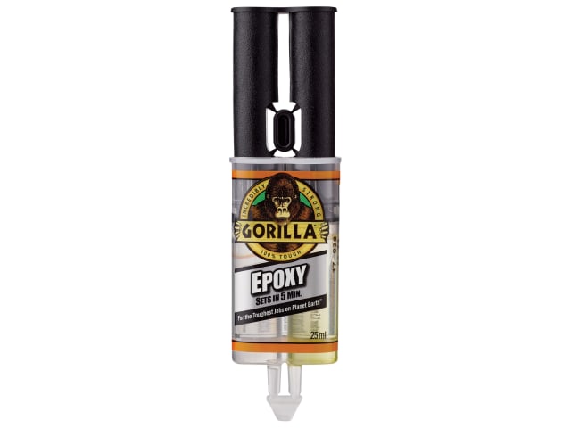 Gorilla Epoxy Syringe Crystal Clear 25ml 6044001