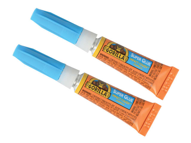 Gorilla Super Glue Tube 3g x 2 4044101