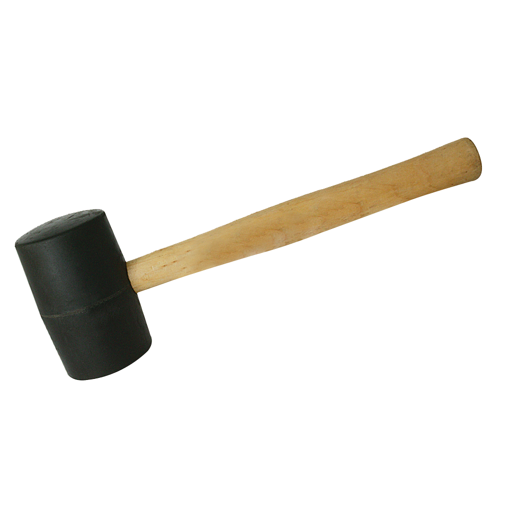 Silverline Black Rubber Mallet 24oz 680g