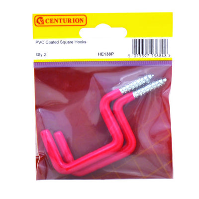 Centurion Square Hooks 85 x 35mm Pack of 2 HE138P