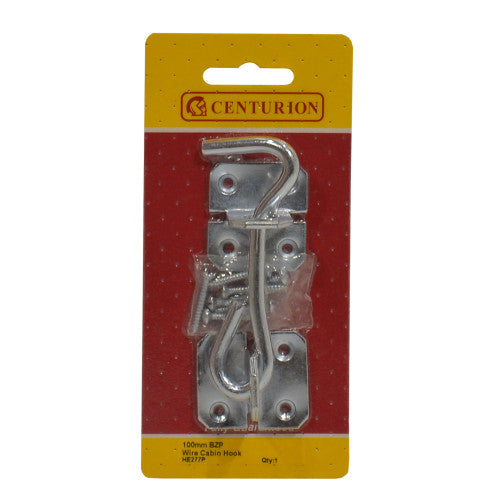 Centurion BZP Wire Cabin Hook 100mm HE277P