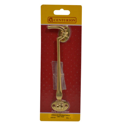 Centurion Brass Cabin Hooks Polished 150mm HE47P