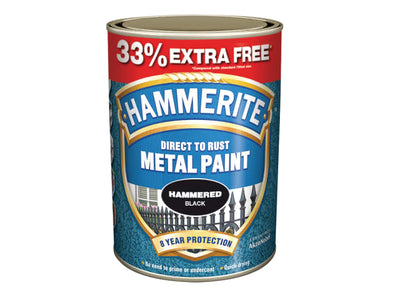 Hammerite Direct To Metal Hammer Black 750ml + 33%
