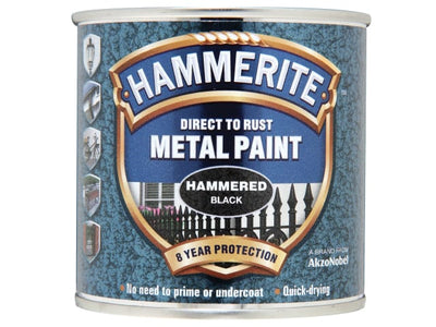 Hammerite Direct To Metal Hammered Black 250ml