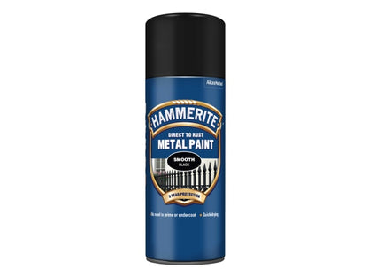 Hammerite Smooth Finish Aerosol Black 400ml
