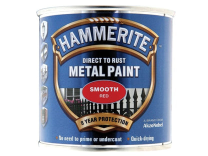 Hammerite Direct To Metal Smooth Red 250ml
