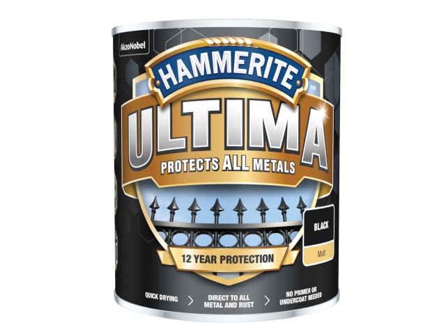 Hammerite Ultima Matt Black 750ml