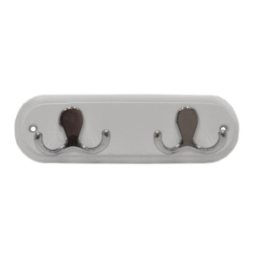 Round White Robe Hook Board