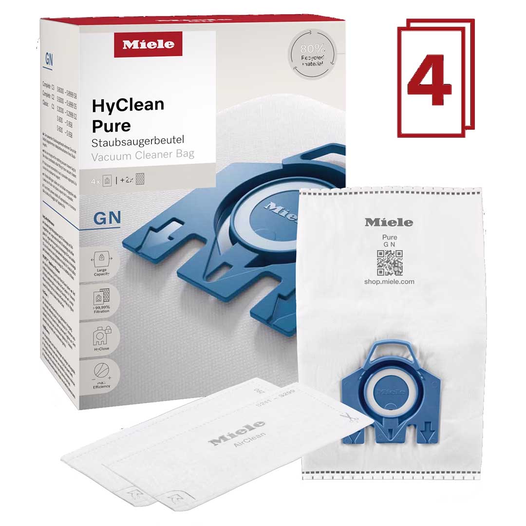 Miele GN Microfibre Vacuum Bags x 5 + 2 Filters