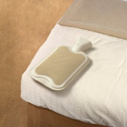 Hearth & Home Hot Water Bottle 2L Natural Rubber Cream