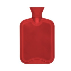 Hearth & Home Hot Water Bottle 2L Natural Rubber Red