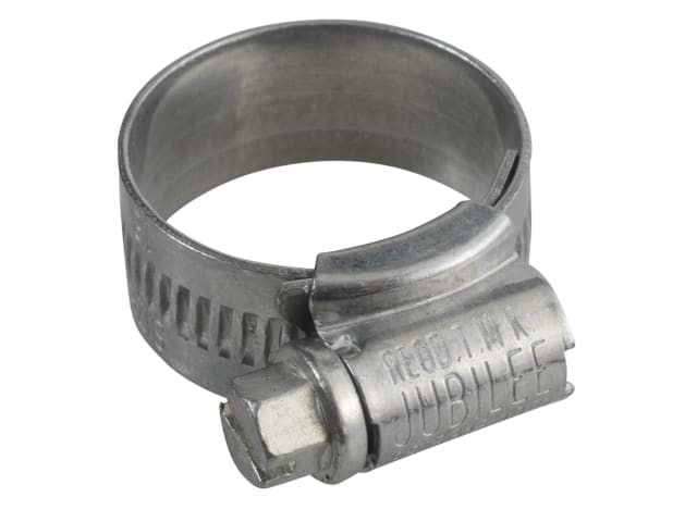Jubilee Hose Clips Zinc 18-25mm Pack 10 OX