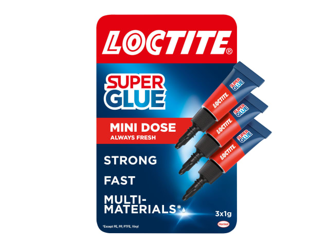 Super Glue Mini Trio 3 x 1g