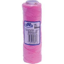 Marshalltown Masons Braided Nylon Line Fluorescent Pink 76m