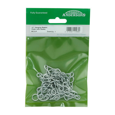 Centurion Hanging Basket Chain with Hooks 350mm MC31P