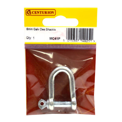 Centurion Galvanised Dee Shackle 6mm MC41P