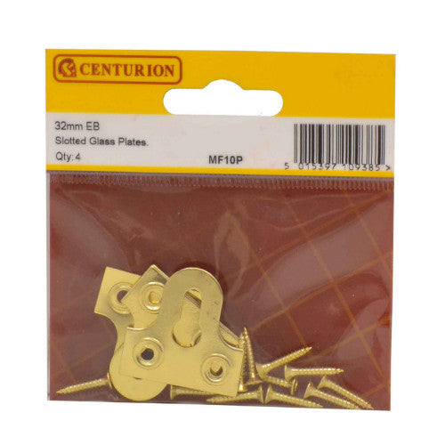Centurion 32mm EB Slotted Glass Plate Pack of 4 MF10P