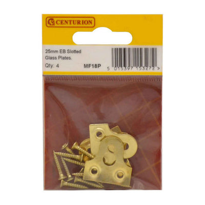 Centurion 25mm EB Slotted Glass Plate Pack 4 MF18P