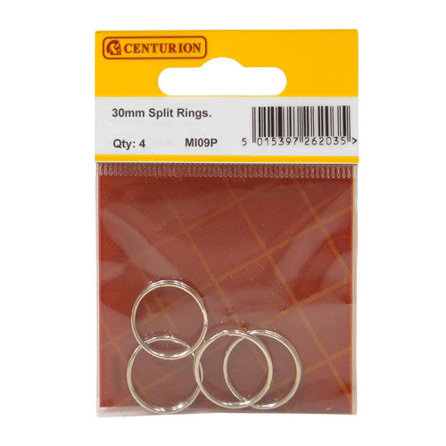 Centurion 30mm NP Split Rings Pack 4 MI09P