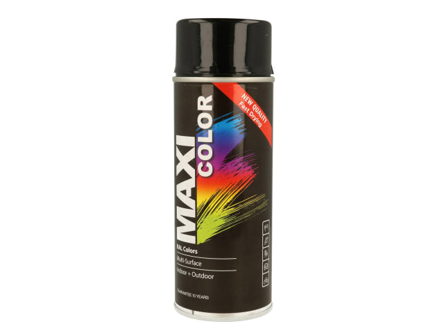 Maxi Color Spray Paint Gloss Deep Black 400ml MX9005