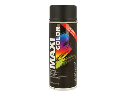 Maxi Color Spray Paint Matt Deep Black 400ml MX9005M