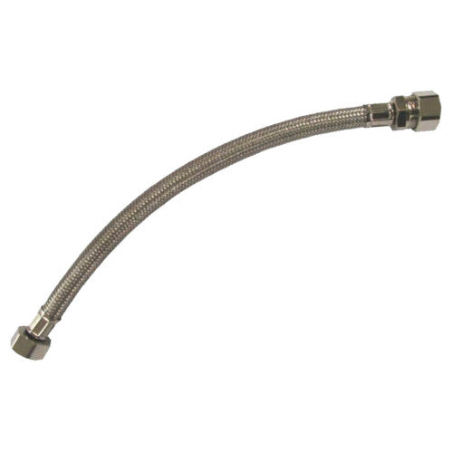 15mm x 1/2" BSP x 300mm Armoured Flexible Cable