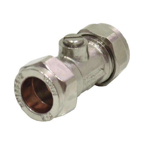 Centurion Isolating Valve 15mm Chrome Plated Pack of 5 PA253P