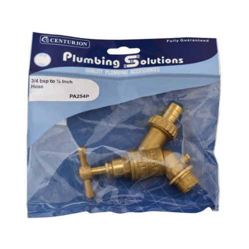 Centurion 1/2" Brass Garden Hose Tap Check Valve PA254P
