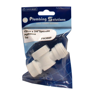 Centurion Speedfit Appliance Tap 15mm x 3/4" PA380P