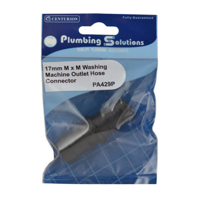 Centurion 17mm M x M Washing Machine Outlet Hose Connector PA429P