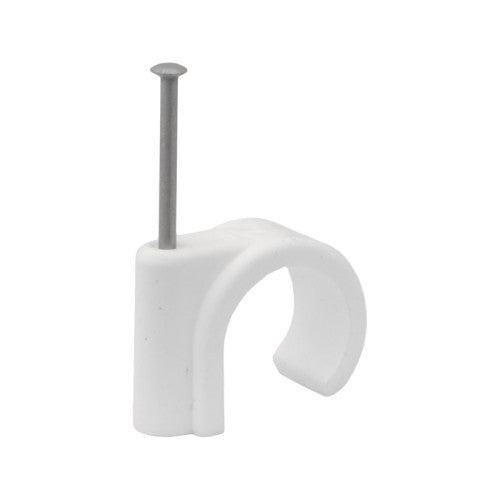Centurion Plastic Nail In Pipe Clips 10mm Pack 5