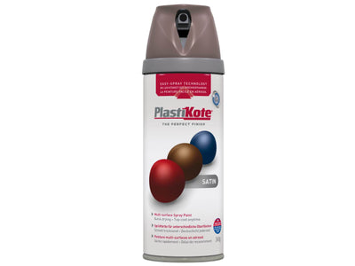 Plastikote Satin Cappuccino Spray Paint 400ml 22120