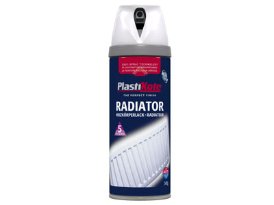 PlastiKote Premium Radiator Gloss White 400ml 26100