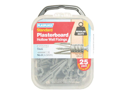 Plasplugs Plasterboard Fixing Regular Duty x 25 CF111