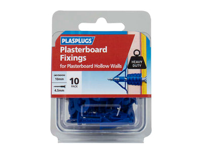 Plasplugs Plasterboard Fixings Heavy Duty x 10 HCF110