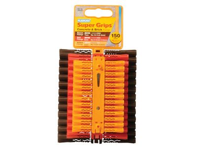 Plasplugs Supergrip Assorted Fixings x 150 SAP505