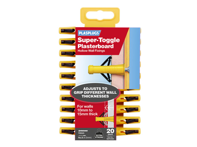 Plasplugs Super Toggle Heavy Duty Anchors x 20 SSTC554