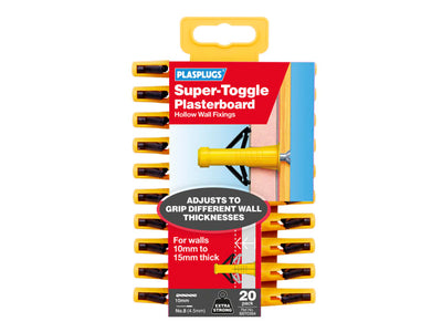 Plasplugs Super Toggle Heavy Duty Anchors x 20 SSTC554