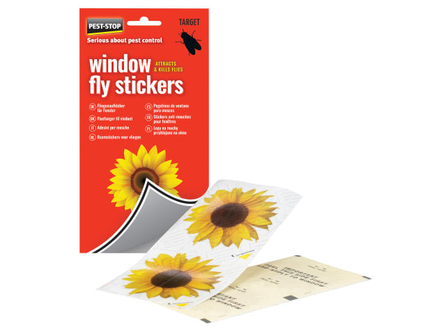 Pest Stop Window Fly Stickers x 4 PSWFS