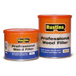 Rustins Professional Wood Filler White 250g