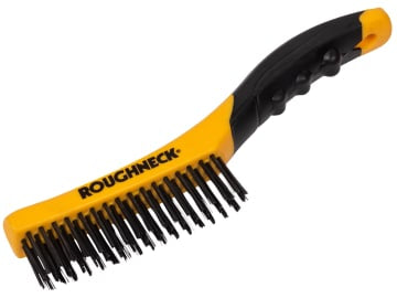 Shoe Handle Wire Brush Soft Grip 255mm