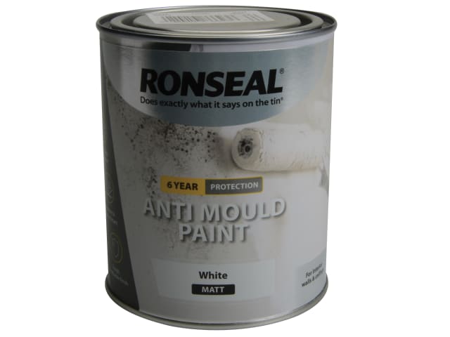 Ronseal 6 Year Anti Mould Paint White Matt 2.5L 36624