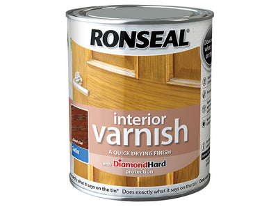 Ronseal Interior Varnish Satin Dark Oak 250ml