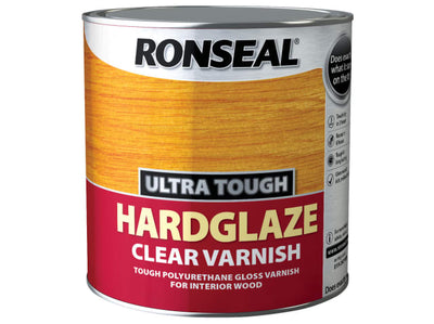 Ronseal Hardglaze Interior Clear Varnish Satin 750ml
