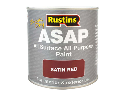 Rustins ASAP All Surface Paint Red 250ml