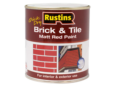 Rustins Brick & Tile Paint Matt Red 500ml