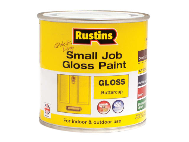 Rustins Quick Dry Small Job Gloss Buttercup 250ml