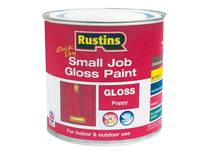 Rustins Quick Dry Small Job Gloss Poppy 250ml